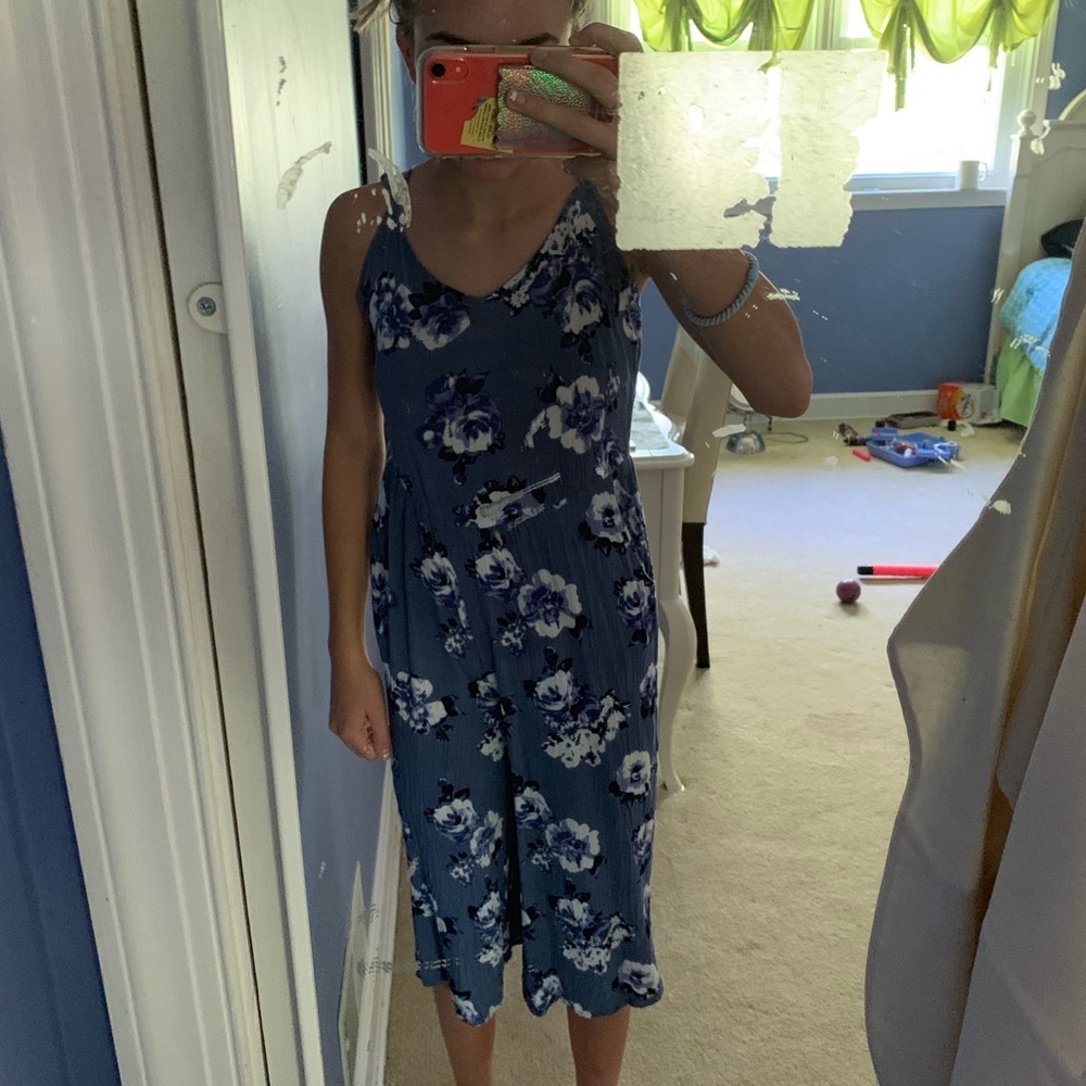 Blue jumpsuit